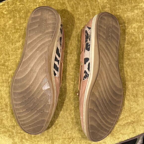 Sperry Top Sider Brown and Animal Print Loafer - Picture 10 of 12